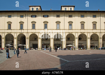 Arezzo Tuscany Italy. Palazzo delle Logge Vasariane in Piazza