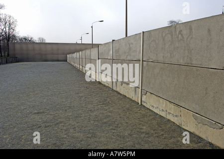 Memorial place Berlin Wall at Bernauer Strasse, Germany, Berlin Stock Photo