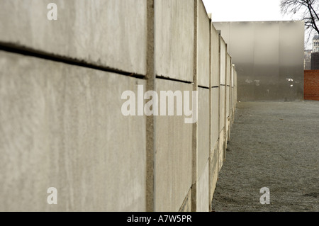 Memorial place Berlin Wall at Bernauer Strasse, Germany, Berlin Stock Photo