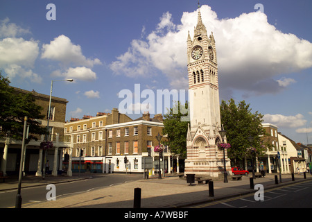 The clock tower in Gravesend 18 2m high built in 1887 to celebrtate Queen Victorias Golden Jubilee Stock Photo