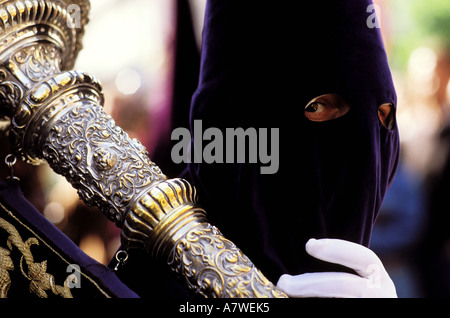 Spain, Andalusia, Sevilla, Holy Week, brotherhood of El Beso de Judas (Juda' Kiss) Stock Photo