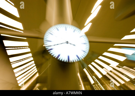 Clock at central station, Berlin, Germany Stock Photo