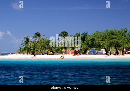 Venezuela, Falcon State, Morrocoy National Park, Cayo Sombrero Beach Stock Photo