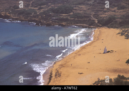 MALTA Ramla Bay and beach on Gozo Stock Photo