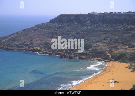 MALTA Ramla Bay and beach on Gozo Stock Photo