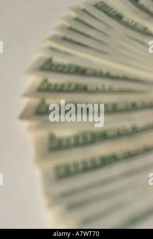 aligned 5000 dollars in cash in One hundred american currency Dollars ...