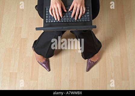 Businesswoman Using a Laptop Computer Stock Photo