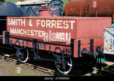 Vintage goods wagon Great Western Railway train at Didcot Railway Centre May 2007 JMH2813 Stock Photo