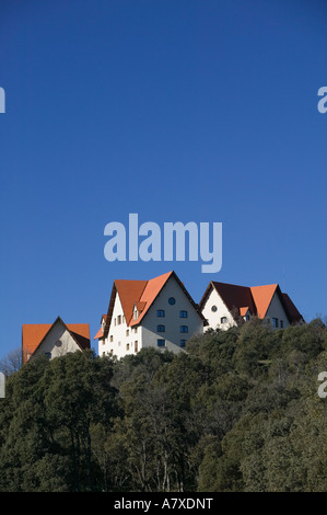 MOROCCO, Middle Atlas, Ifrane: Alpine Resort / The Geneva of Morocco Al, Akhawayn University Buildings Stock Photo