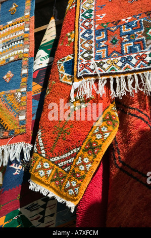 MOROCCO, MARRAKECH: The Souqs of Marrakech (Markets) Details of the Carpet Souk Stock Photo