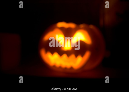 pumpkin blue eyes halloween moody scary dark dramatic orange pumpkin halloween jack o lantern moody dark scary evil halloween oc Stock Photo