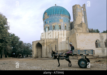 Afghanistan, Balkh, Mazar Al Sharif, Masjid Sabz, the Green Mosque Stock Photo