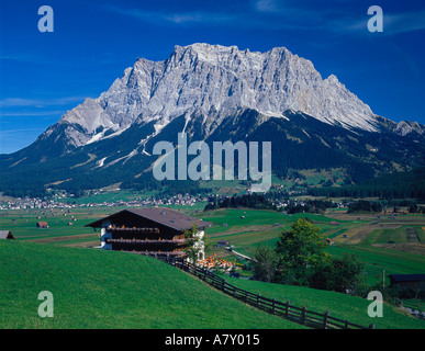 Zugspitze highest mountain in Germany Stock Photo