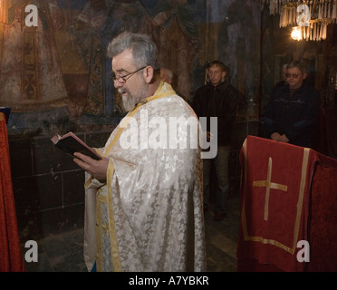 Serbian Orthodox priest in Velika Hoca Here, Father Milenko performs ...