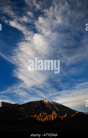 Dramatic Cloud Formations over Mount Teide Parque Nacional del Teide Tenerife Spain Stock Photo
