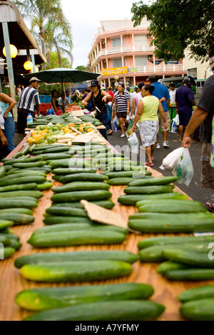 Marche de Papeete (market) Papeete, Tahiti, French Polynesia Stock Photo