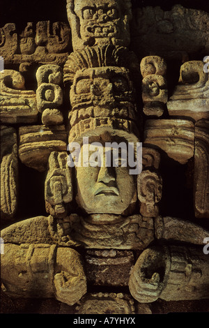 Maya, Honduras, Copan,Corn God Stock Photo