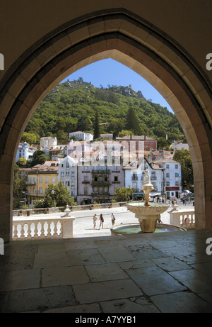 Sintra View From The Royal Palace, Portugal Stock Photo