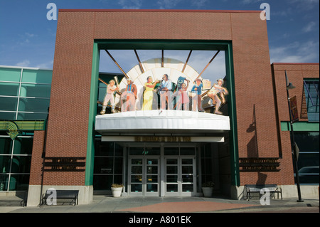 USA, Missouri, Kansas City: 18th & Vine Historic Jazz District, The American Jazz Museum Stock Photo