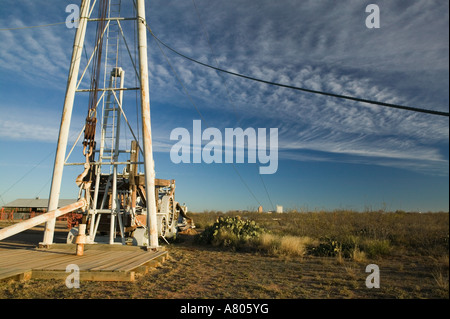 USA, TEXAS, Midland: Permian Basin Petroleum Museum Oil Drilling Machinery Display Stock Photo