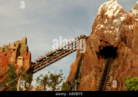 Walt Disney World  Expedition Everest rollercoaster ride Stock Photo
