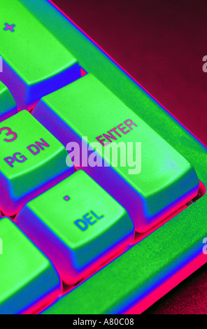Enter key computer keyboard Stock Photo