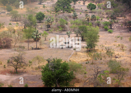 Rumbek South Sudan from the plane Stock Photo