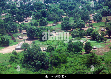 Yambio South Sudan from the plane Stock Photo