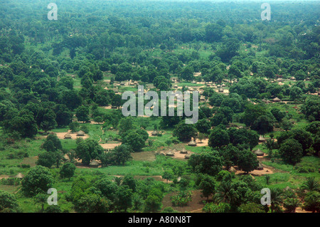 Yambio South Sudan from the plane Stock Photo