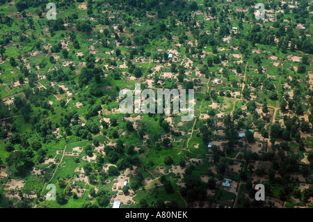 Yambio South Sudan from the plane Stock Photo