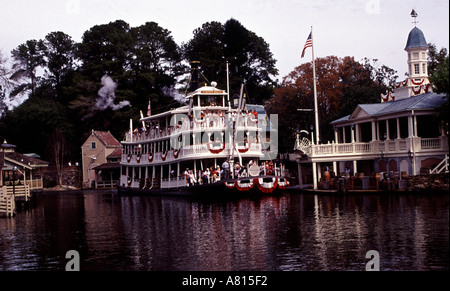 Paddle Steamer Magic Kingdom Stock Photo