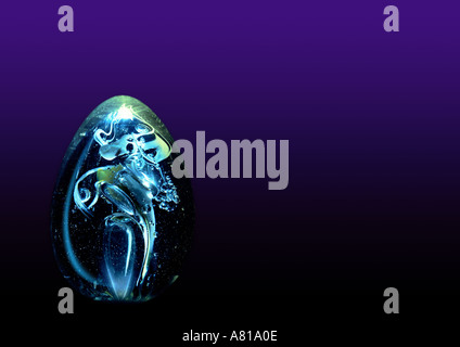 glass egg Stock Photo