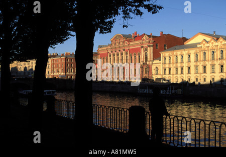 Russia, Saint Petersburg, Belosselsky-Belozersky Palace on the Fontanka's riverside Stock Photo