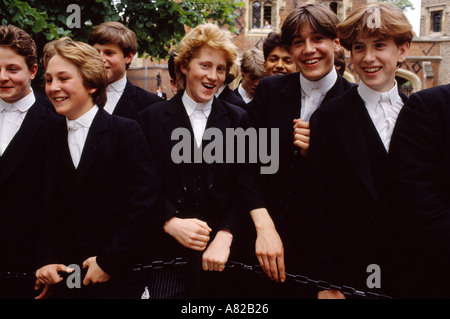 Schoolboys at Eton College in Berkshire England Stock Photo