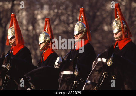 Changing of the Guard ceremony Performed daily on Horse Guards Parade London England Stock Photo