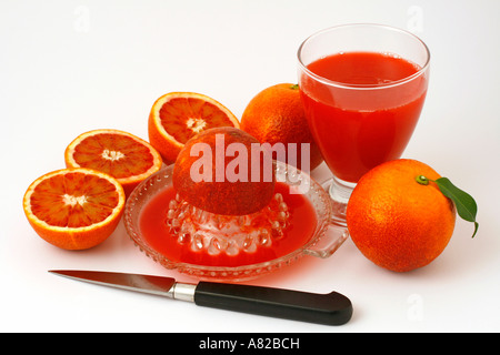 Sanguinelli oranges Stock Photo