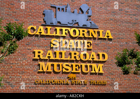 The California State Railroad Museum in Old Town Sacramento California Stock Photo