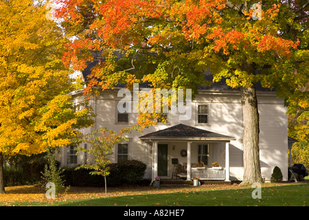 House nr. East Hampton, Connecticut, New England, USA Stock Photo