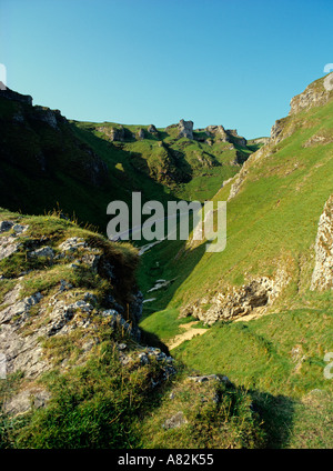 England Derbyshire Peak District Castleton Winnats Pass Stock Photo