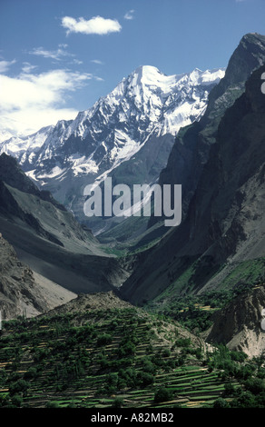 Pakistan Azad Kashmir Mt Rakaposhi 7788m Stock Photo - Alamy