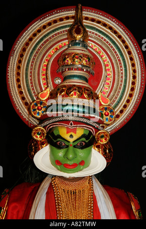 Varkala Kathakali dance performance, India Kerala Stock Photo