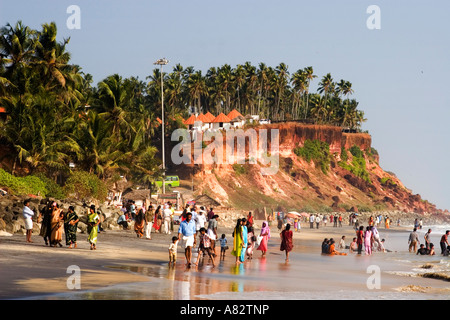 Varkala beach India Kerala Stock Photo