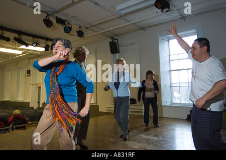 Salsa class for all ages in Fredericton New Brunswick Canada Stock Photo
