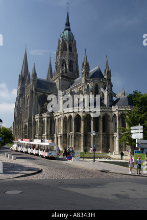 Cathédrale Notre-Dame de Bayeux, Normandy, France Stock Photo