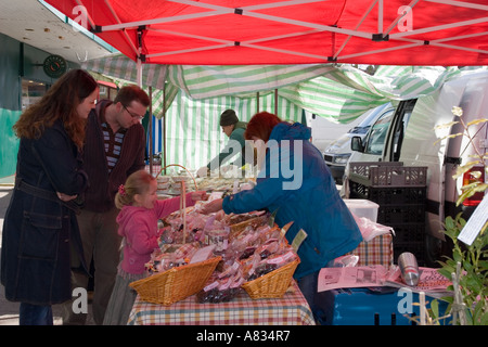 St Albans Saturday Market Stock Photo