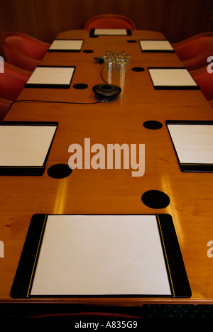 An empty Board Meeting Room London England Stock Photo
