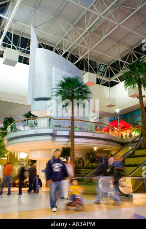Inside the Tom Bradley International terminal at Los Angeles International Airport Stock Photo