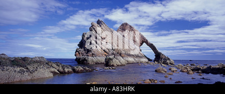 Bow Fiddle Rock North Sea Portknockie Grampian Region Scotland UK  GPAN 0068 Stock Photo