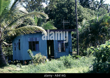 A beautiful Tin house in Fiji Stock Photo