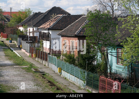 Copsa Mica is the most polluted town in Europe April 2007 Romania Stock Photo